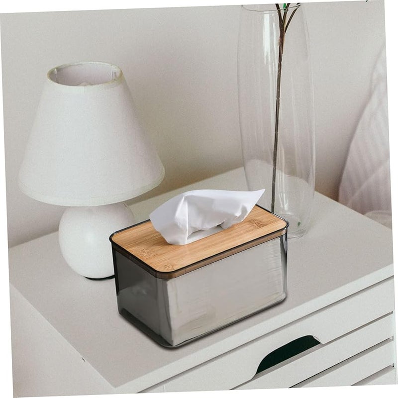 حامل مناديل متعدد الألوان محمول لتغطية صندوق المناديل للاستخدام في المنزل والسيارة والحمام ومكتب المكتب - Image 3